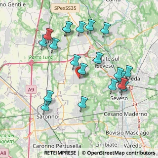 Mappa Piazza Pietro Mosca, 20826 Misinto MB, Italia (4.114)