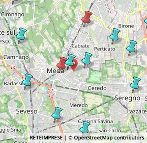 Mappa Via Cialdini, 20821 Meda MB, Italia (2.64231)