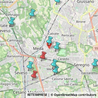 Mappa Via Cialdini, 20821 Meda MB, Italia (2.46)