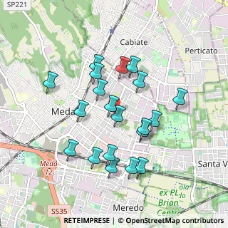 Mappa Via Cialdini, 20821 Meda MB, Italia (0.839)