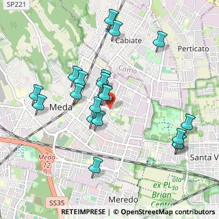 Mappa Via Cialdini, 20821 Meda MB, Italia (0.9805)