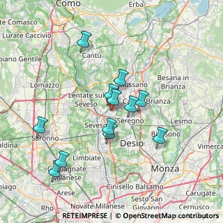 Mappa Via Cialdini, 20821 Meda MB, Italia (6.575)