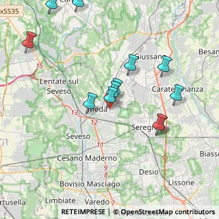 Mappa Via Cialdini, 20821 Meda MB, Italia (4.07333)