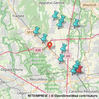 Mappa Via Volta Alessandro, 21040 Cislago VA, Italia (4.45333)