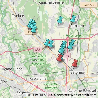 Mappa Via Volta Alessandro, 21040 Cislago VA, Italia (3.55526)