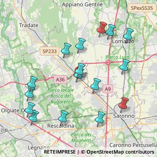 Mappa Via Volta Alessandro, 21040 Cislago VA, Italia (4.5475)