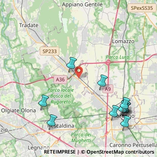 Mappa Via Volta Alessandro, 21040 Cislago VA, Italia (5.48818)