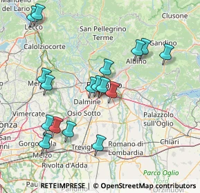 Mappa A4 Torino - Trieste, 24127 Bergamo BG, Italia (15.67765)