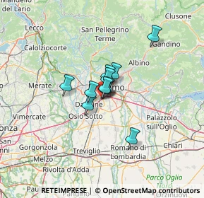 Mappa A4 Torino - Trieste, 24127 Bergamo BG, Italia (6.73545)