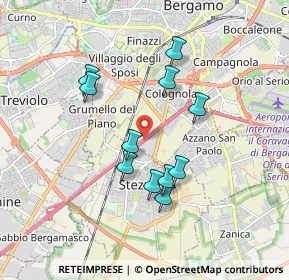 Mappa A4 Torino - Trieste, 24127 Bergamo BG, Italia (1.56727)