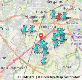 Mappa A4 Torino - Trieste, 24127 Bergamo BG, Italia (1.69)