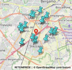 Mappa A4 Torino - Trieste, 24127 Bergamo BG, Italia (1.6295)