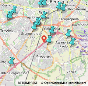 Mappa A4 Torino - Trieste, 24127 Bergamo BG, Italia (2.32765)