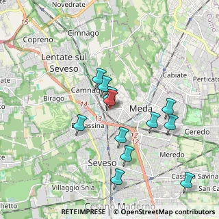 Mappa Via Giorgio Perlasca, 20821 Meda MB, Italia (1.785)