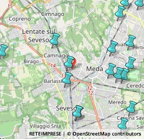 Mappa Via Giorgio Perlasca, 20821 Meda MB, Italia (3.09)