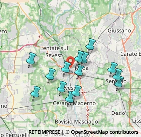 Mappa Via Giorgio Perlasca, 20821 Meda MB, Italia (3.30857)