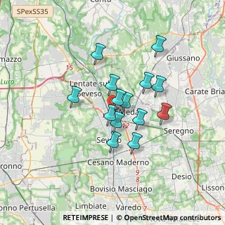 Mappa Via Giorgio Perlasca, 20821 Meda MB, Italia (2.57786)