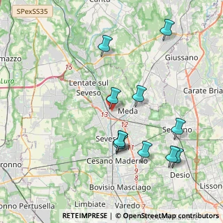 Mappa Via Giorgio Perlasca, 20821 Meda MB, Italia (4.11)