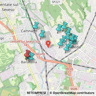 Mappa Via Giorgio Perlasca, 20821 Meda MB, Italia (0.9215)