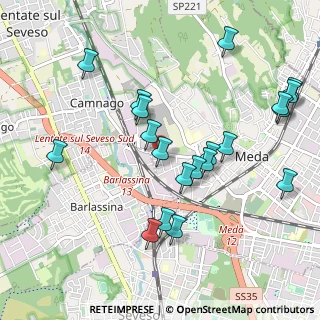 Mappa Via Giorgio Perlasca, 20821 Meda MB, Italia (1.059)