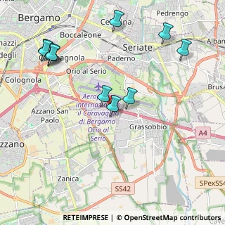 Mappa Via Aldo Moro, 24050 Orio al Serio BG, Italia (2.38364)