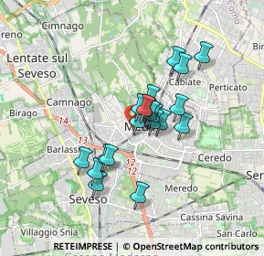 Mappa Via Orsini, 20821 Meda MB, Italia (1.2455)