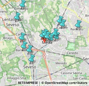 Mappa Via Orsini, 20821 Meda MB, Italia (1.64467)