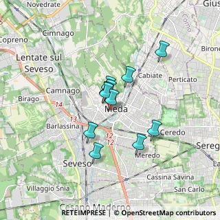 Mappa Via Orsini, 20821 Meda MB, Italia (1.20091)
