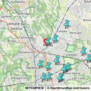 Mappa Via Orsini, 20821 Meda MB, Italia (2.86313)