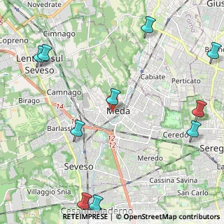 Mappa Via Orsini, 20821 Meda MB, Italia (3.17818)