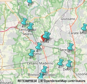 Mappa Via Orsini, 20821 Meda MB, Italia (5.02267)