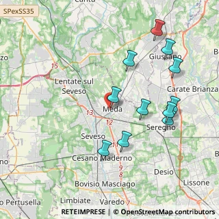 Mappa Via Orsini, 20821 Meda MB, Italia (4.08273)