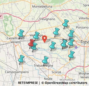 Mappa Piazza General Caviglia, 31050 Vedelago TV, Italia (7.14429)
