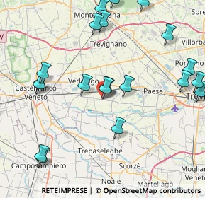 Mappa Piazza General Caviglia, 31050 Vedelago TV, Italia (9.777)