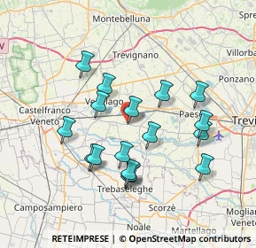 Mappa Piazza General Caviglia, 31050 Vedelago TV, Italia (6.65529)