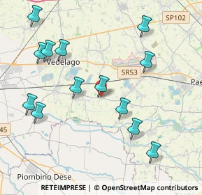 Mappa Piazza General Caviglia, 31050 Vedelago TV, Italia (4.44769)