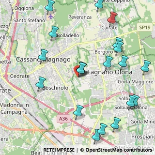 Mappa Via Marx Carlo, 21054 Fagnano Olona VA, Italia (2.5345)