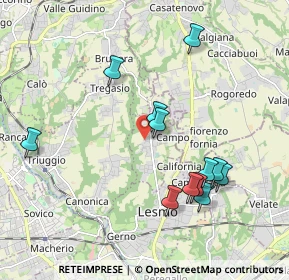 Mappa Via Don Luigi Grisostomi, 20856 Correzzana MB, Italia (1.95333)