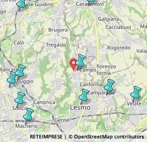 Mappa Via Don Luigi Grisostomi, 20856 Correzzana MB, Italia (3.02364)