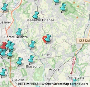 Mappa Via Don Luigi Grisostomi, 20856 Correzzana MB, Italia (6.682)