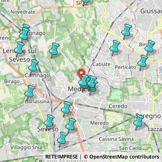 Mappa Via Giuseppe Parini, 20821 Meda MB, Italia (2.6695)