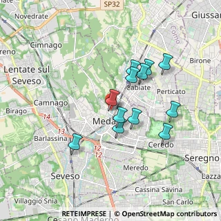 Mappa Via Giuseppe Parini, 20821 Meda MB, Italia (1.50583)