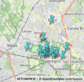 Mappa Via Gabriele D'Annunzio, 20831 Seregno MB, Italia (1.5775)