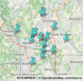 Mappa Via Gabriele D'Annunzio, 20831 Seregno MB, Italia (2.89333)