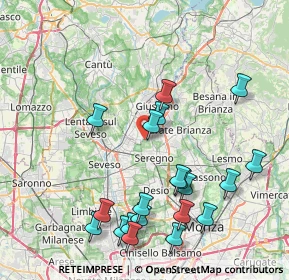 Mappa Via Gabriele D'Annunzio, 20831 Seregno MB, Italia (8.92)