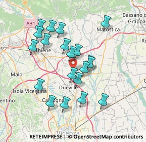 Mappa Via Sordina, 36030 Montecchio Precalcino VI, Italia (6.704)