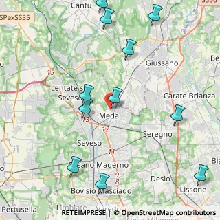 Mappa Via Moncenisio, 20821 Meda MB, Italia (5.14364)