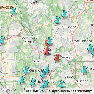 Mappa Via Moncenisio, 20821 Meda MB, Italia (6.2575)