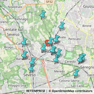 Mappa Via Moncenisio, 20821 Meda MB, Italia (1.98895)