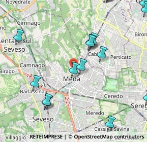 Mappa Via Moncenisio, 20821 Meda MB, Italia (2.83167)